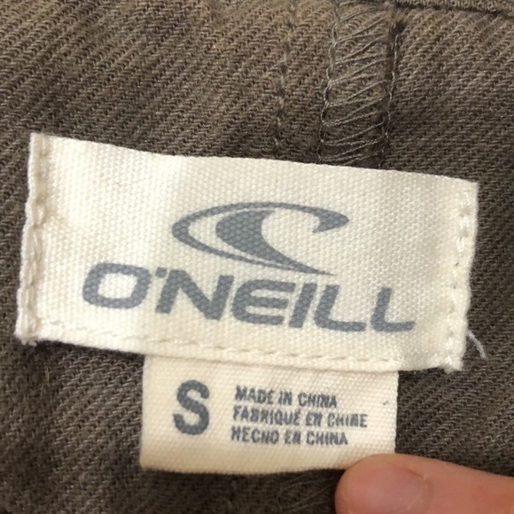O’Neill Utility Jacket Size Small Olive Green Cotton Ramie Linen Blend - Picture 6 of 10